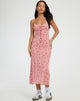 immagine di Coya Maxi Dress in Love Bloom Pink Flock