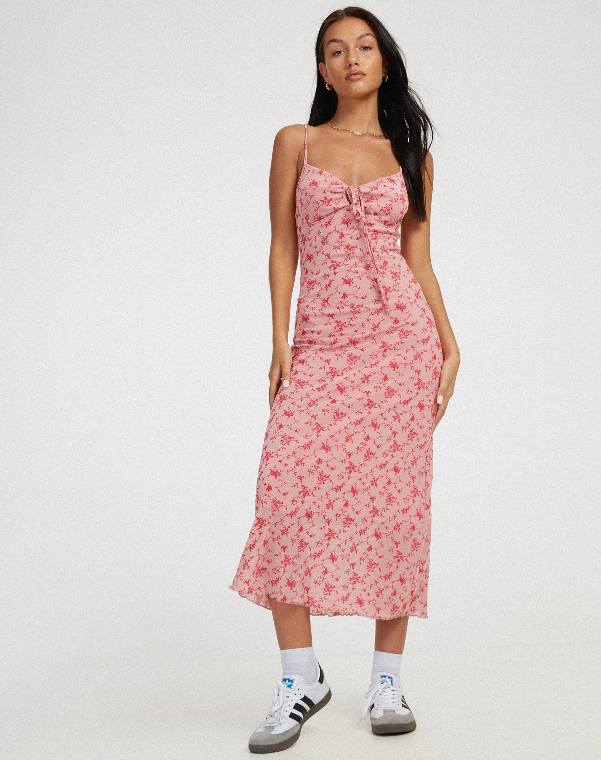 immagine di Coya Maxi Dress in Love Bloom Pink Flock