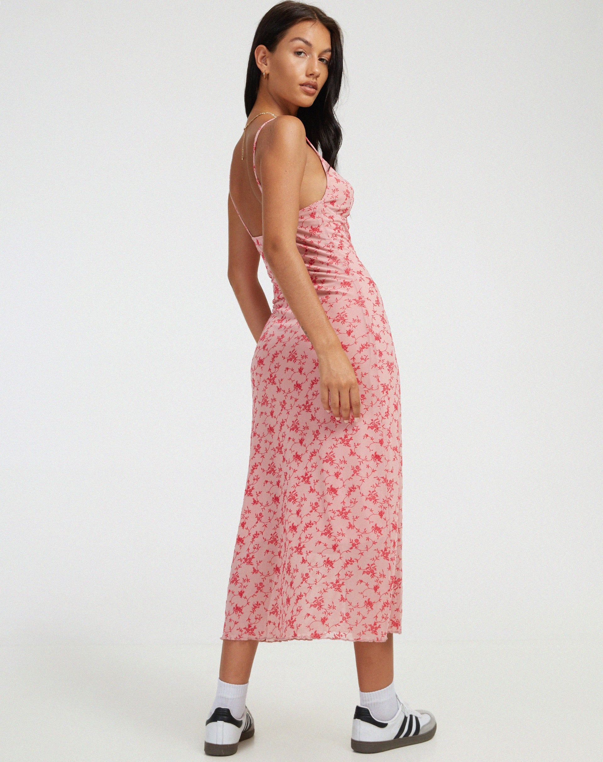 immagine di Coya Maxi Dress in Love Bloom Pink Flock