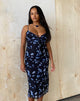 Immagine di Coya Maxi Dress in Mesh Navy Diffused Floral