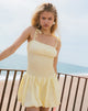 Immagine di Daiwa Puffball Mini Dress in Popeline Lemon