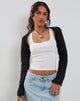 immagine di Dalika Knitted Shrug Top in nero