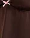 Marrone con rosetta rosa