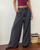 Immagine di Sagawa Pantalone sartoriale in gessato grigio scuro