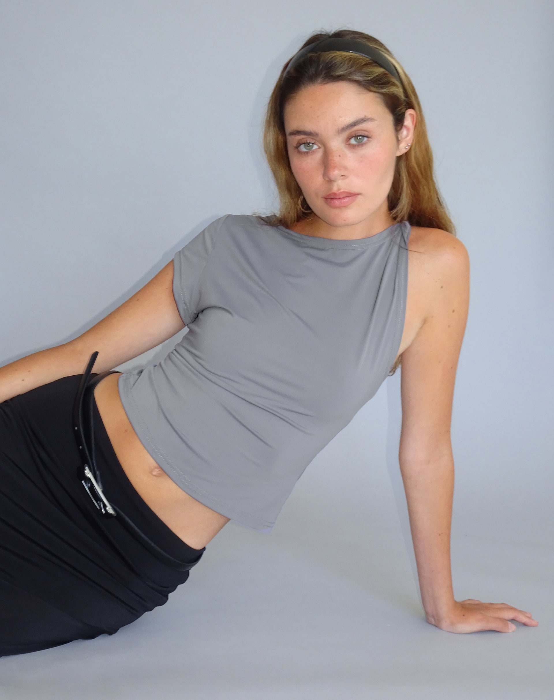 Immagine di Dannas Top asimmetrico in grigio
