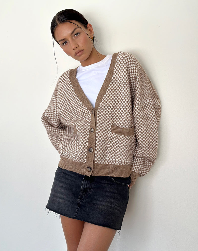 Immagine di Danov Cardigan in percalle marrone