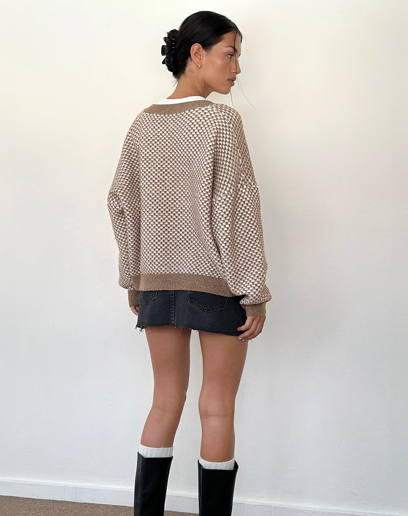 Immagine di Danov Cardigan in percalle marrone