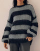 Immagine di Daren Jumper a righe grigio e carbone