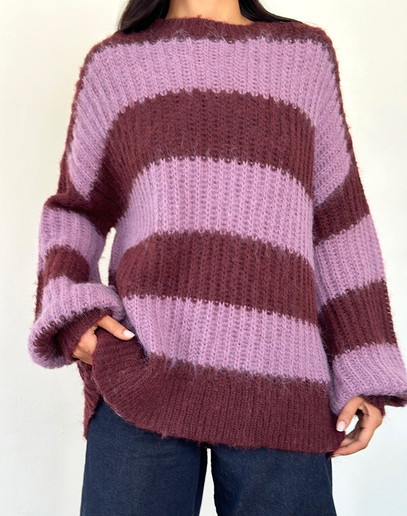 Immagine di Daren Jumper a righe viola