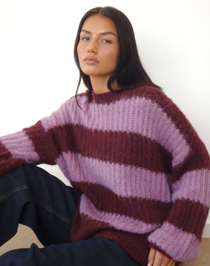 Immagine di Daren Jumper a righe viola
