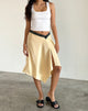Immagine di Houda Gonna midi in latticello con pizzo grigio