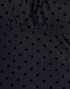 Polka di base Flock nero