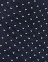 Cuore di fiori navy e giallo
