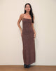 Immagine di Darsih Maxi Dress in Rar Leopard Flock Chocolate