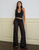 Immagine del pantalone Dasom in pizzo floreale nero