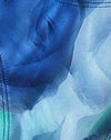 Blu floreale astratto