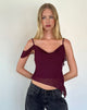 Immagine di Davila Top in chiffon Borgogna