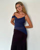 Immagine di Davila Top in chiffon Ocean Storm