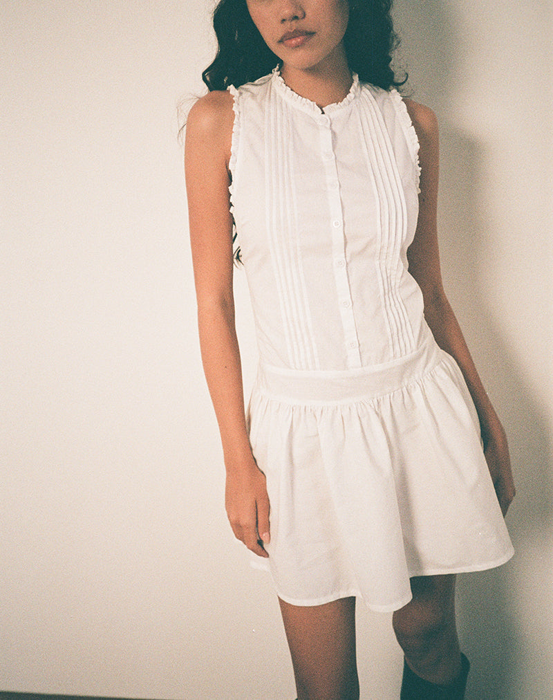 Immagine di Dayara Mini Dress in Popeline Bianco