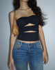 Immagine di Dayu Crop Top a fascia in nero