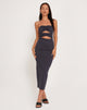 Immagine di Dayuna Bandeau Midi Dress in Ocean Storm