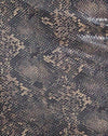 Pelle di serpente in PU Tan