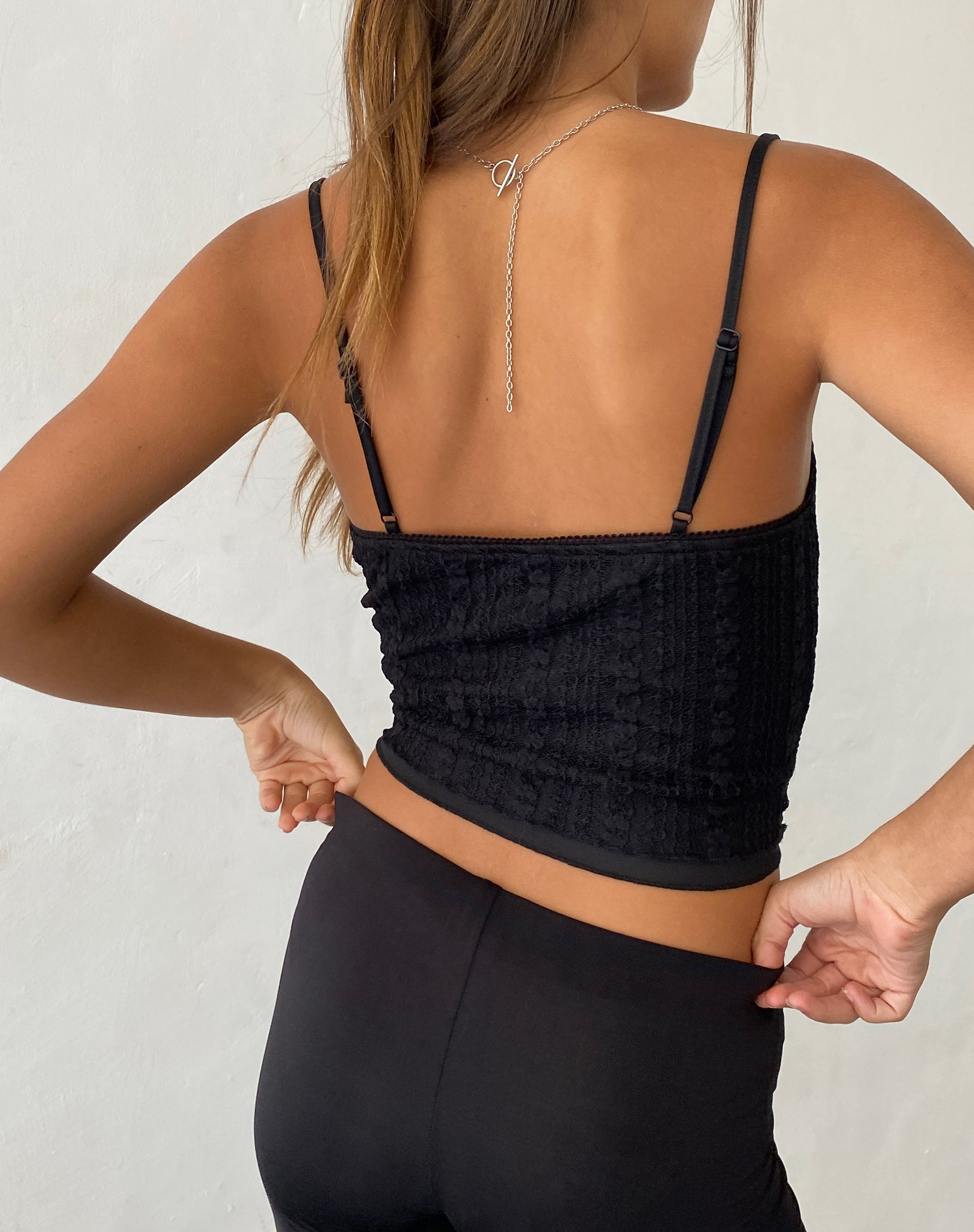 Immagine di Deska Cami Top in pizzo nero