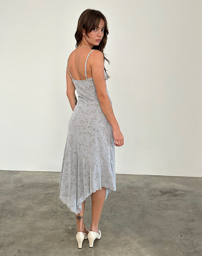 Immagine di Devon Midi Dress in Flock Chic Petals Grigio