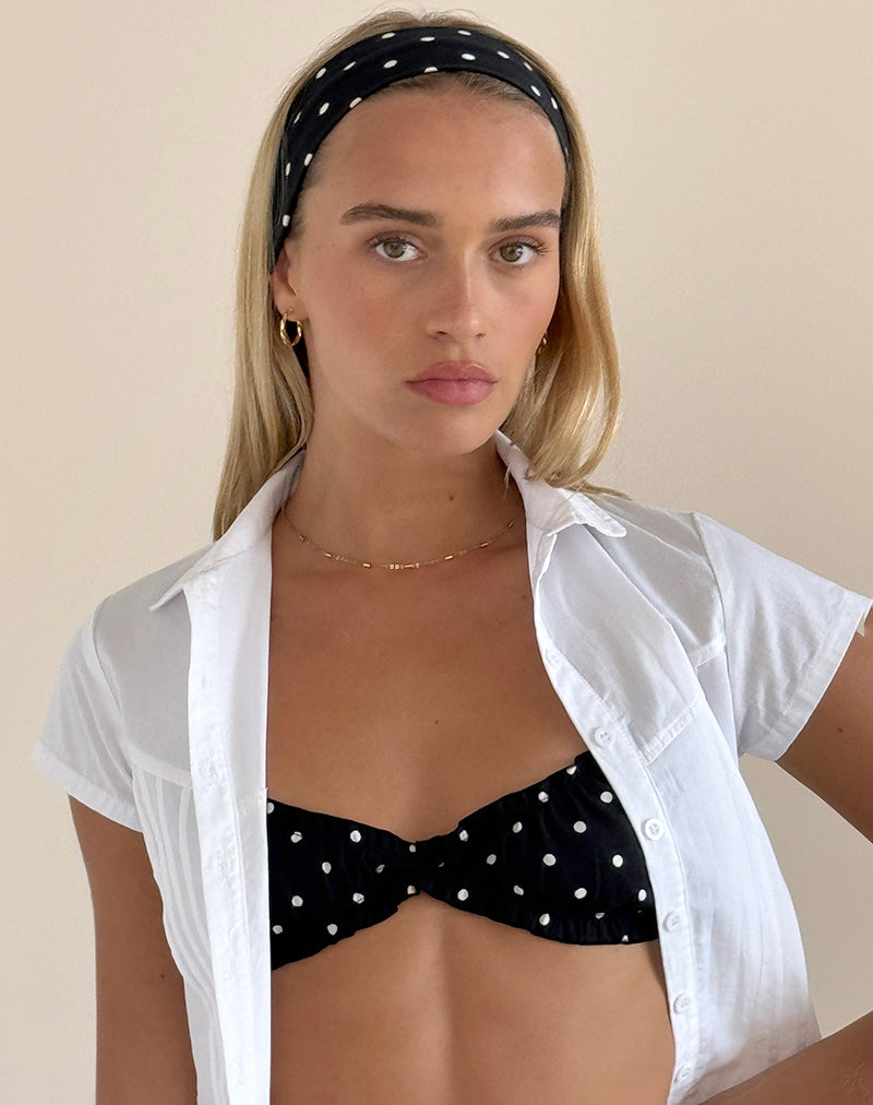 Immagine di Cerchietto in Polka Nero