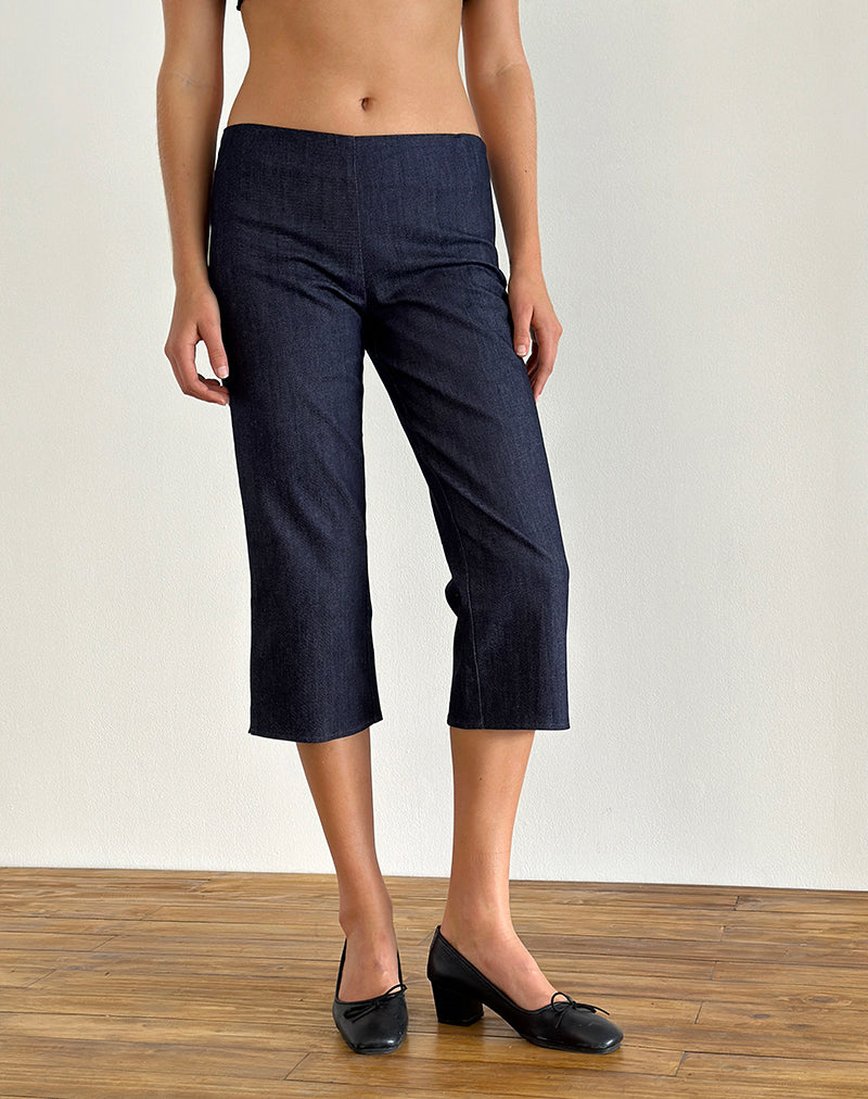 immagine dei pantaloni Diran Capri in Chambray Indigo