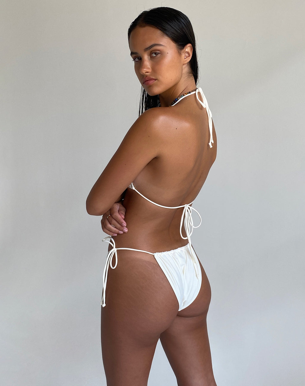 Fondo bikini Leyna in crema