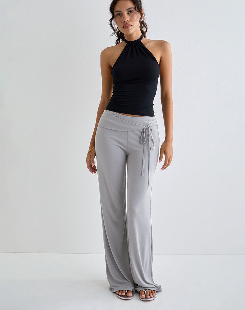 Immagine di Donata - Pantalone grigio con cintura