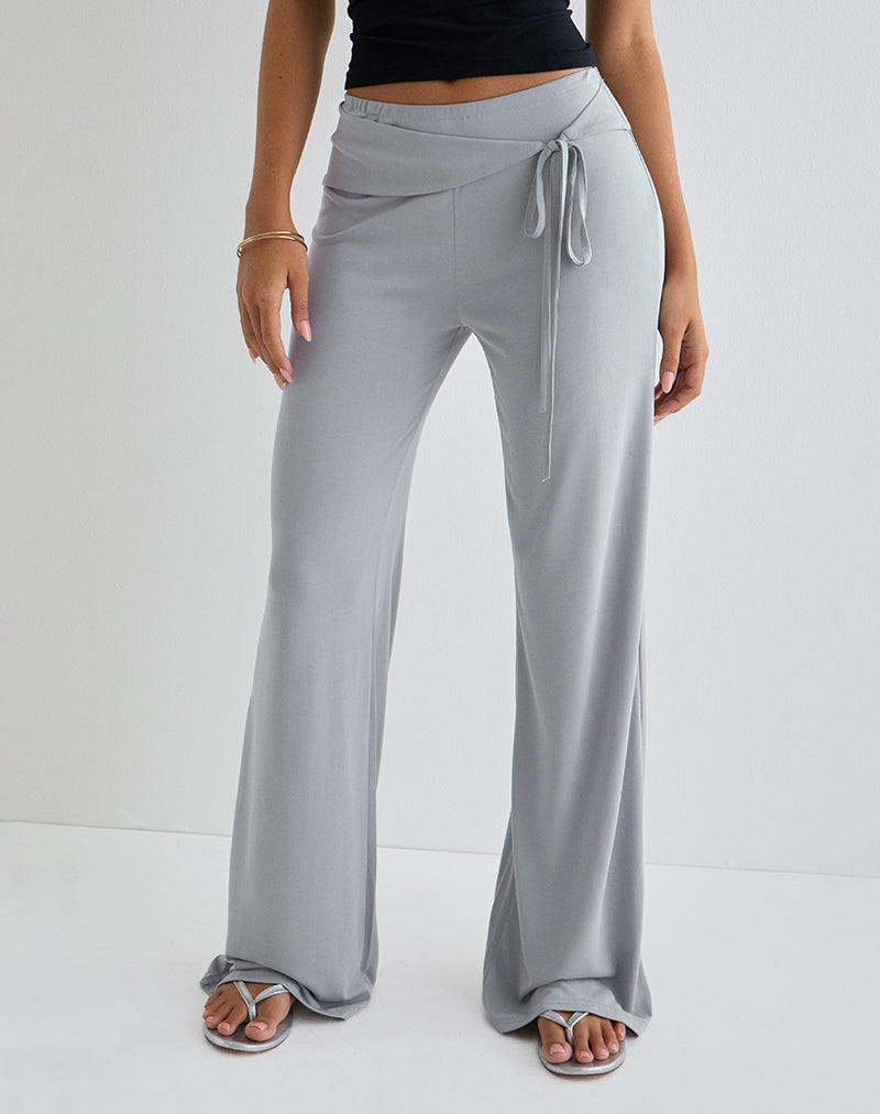 Pantaloni Donata in grigio con cintura