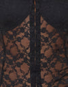 Pizzo nero rosa canina
