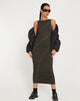 Immagine di Driki Midi Dress in canna di fucile con punto superiore grigio