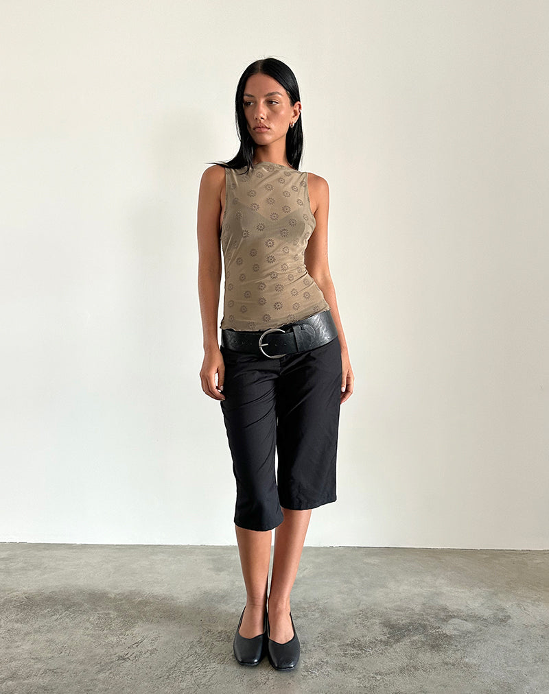 Immagine di Dudley Gilet Top in Daisy Flock Marrone chiaro