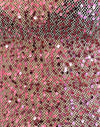 Maglia di paillettes oro rosa