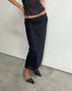Immagine di Tresha Maxi Gonna in maglia di paillettes Nero