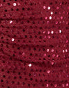 Maglia con paillettes Borgogna
