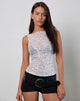 Immagine di Dudley Gilet Top in maglia di paillettes Argento