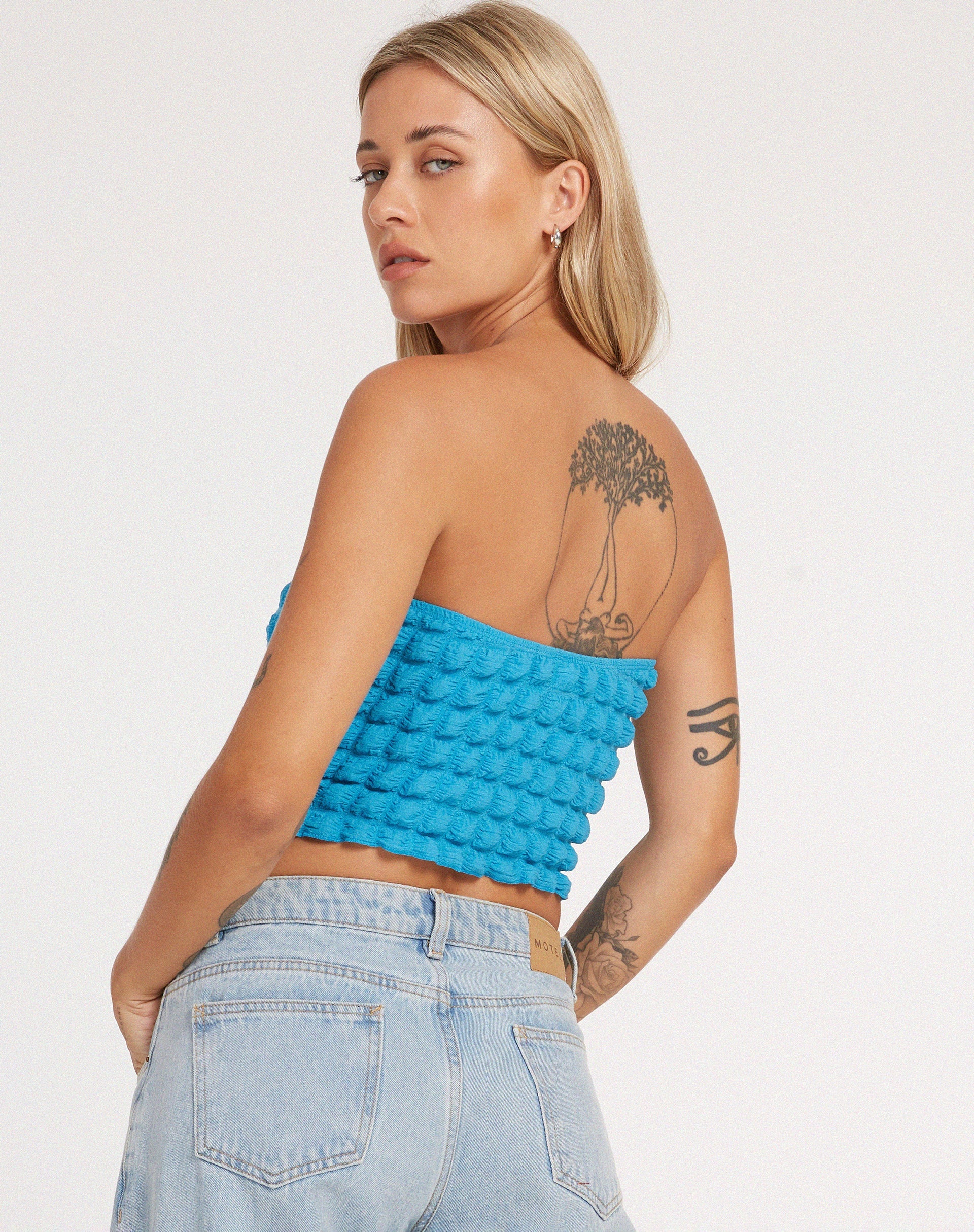 immagine di Dulce Bandeau Top in blu