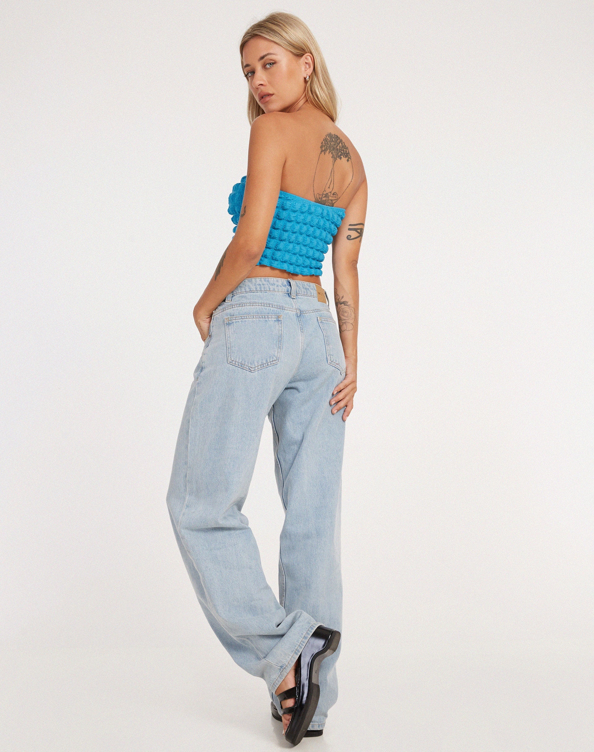 immagine di Dulce Bandeau Top in blu