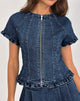 Immagine di Dunya Top in Chambray Blu Vintage