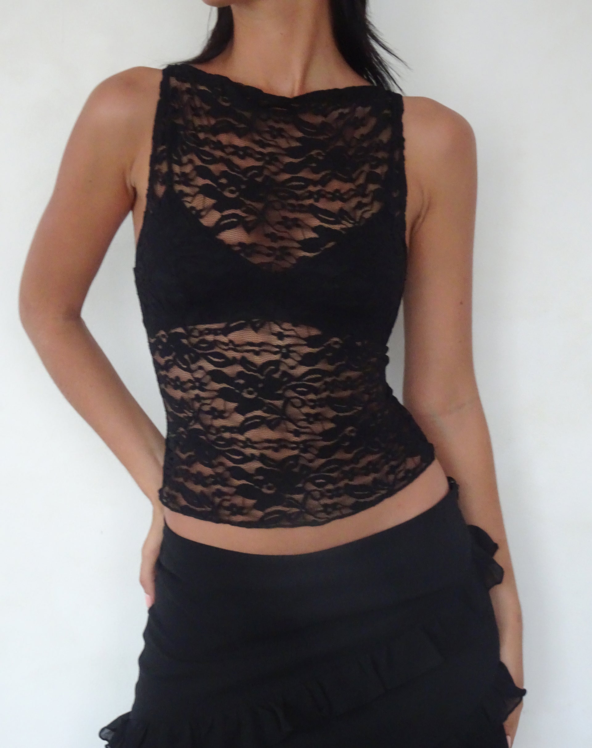 Immagine di Dwira Gilet in pizzo nero