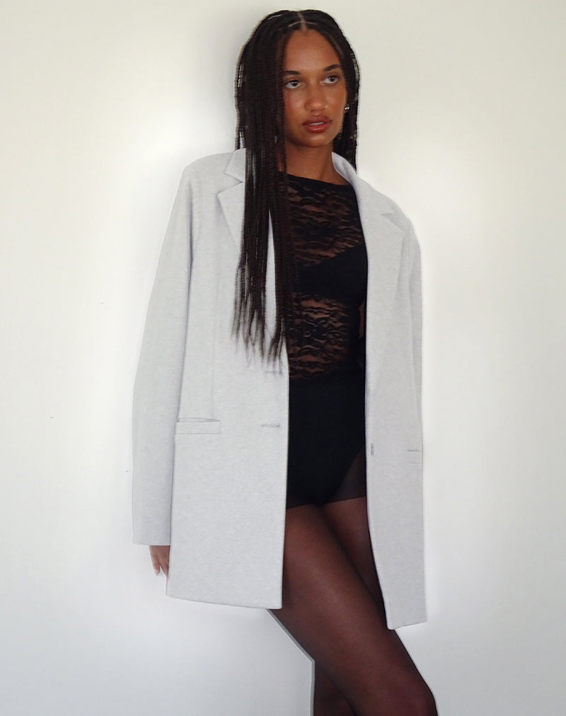 Blazer Messeir in finta lana grigio
