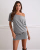 Immagine di Edwina Off The Shoulder Mini Dress in Grey