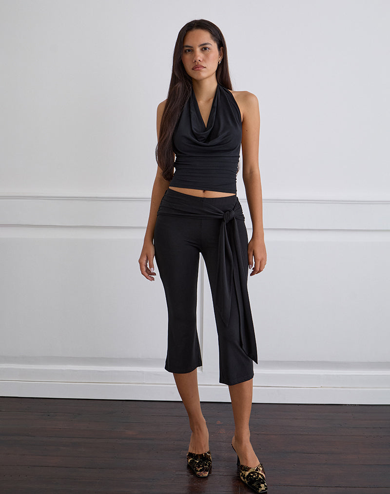 Immagine di Effy Tie Side Cupro Capri in nero