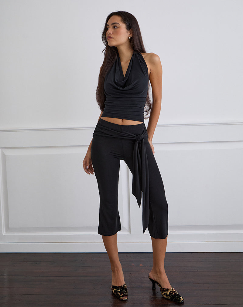 Immagine di Effy Tie Side Cupro Capri in nero