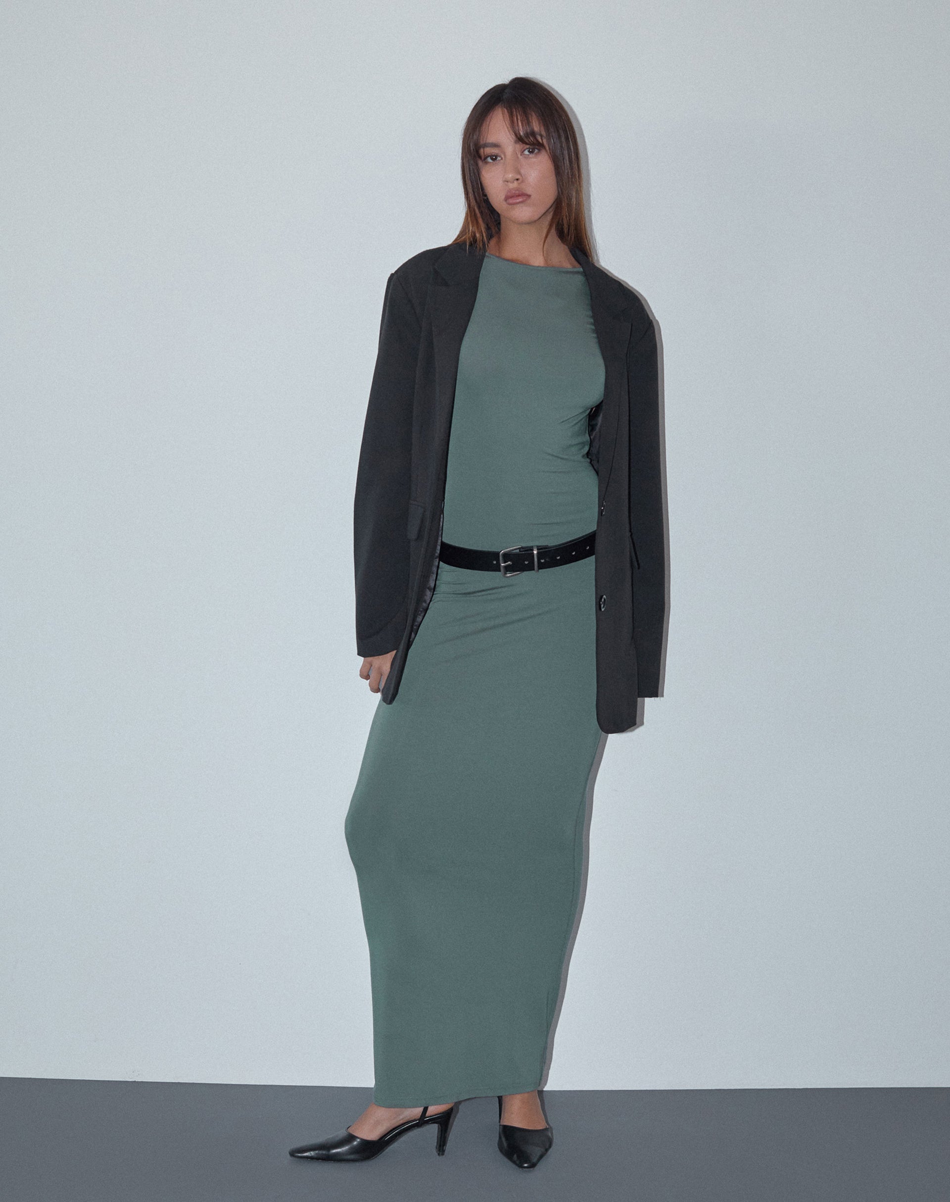 Immagine di Elinor Maxi Dress in Slinky Olive