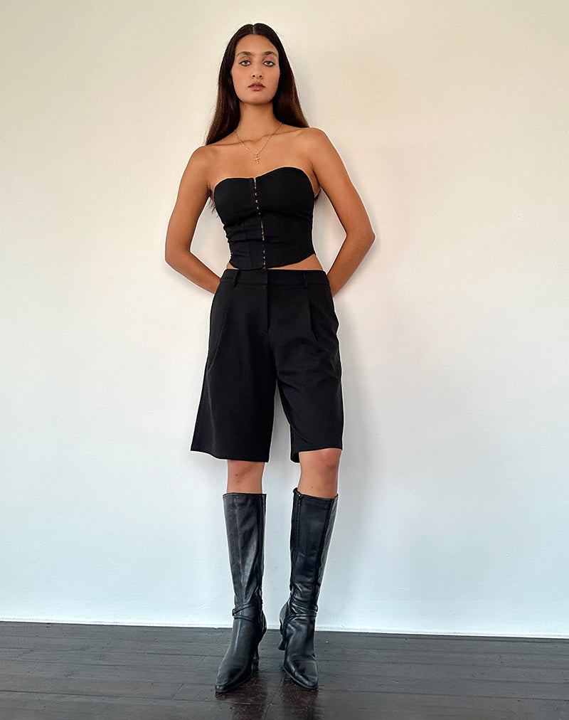 Immagine di Elita Hook and Eye Corset Top in nero